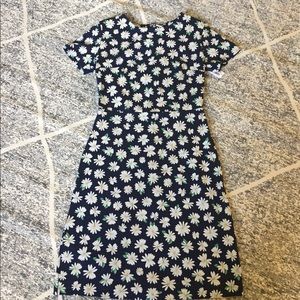 Floral Dress with white and green flowers